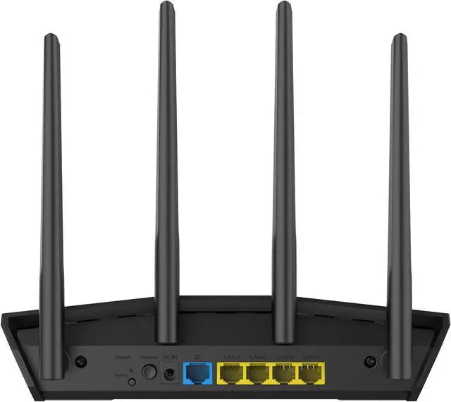 Alt view image 3 of 7 - ASUS RT-AX1800S Dual Band WiFi 6 Extendable Router, Subscription-Free Network Security, Parental Control, Built-in VPN, AiMesh Compatible, Gaming & Streaming, Smart Home