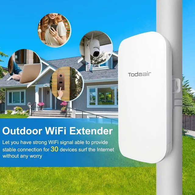 Alt view image 4 of 6 - Outdoor WiFi Extender