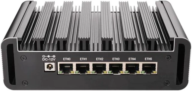Alt view image 2 of 4 - Mini PC Micro Firewall Appliance, OPNsense, VPN, Router PC, I5 1155G7, I7 1195G7, 6 x 2.5GbE I226-V, DP, HDMI, COM, with Fan, 0 RAM, 0 Storage, Barebone No System (I5 1155G7, 8G RAM 128G SSD)