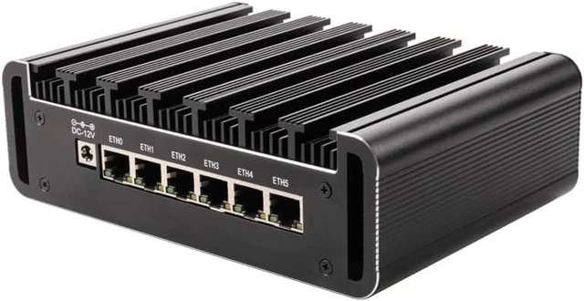 Alt view image 4 of 4 - Mini PC Micro Firewall Appliance, OPNsense, VPN, Router PC, I5 1155G7, I7 1195G7, 6 x 2.5GbE I226-V, DP, HDMI, COM, with Fan, 0 RAM, 0 Storage, Barebone No System (I5 1155G7, 8G RAM 128G SSD)