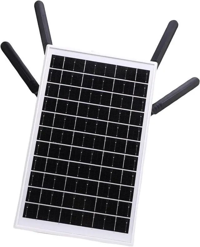 Alt view image 4 of 7 - Yunseity Solar WiFi Repeater Router Extension Modem 4G LTE 18000mAh Battery IP66 for Remote Monitoring (Black Antennae)