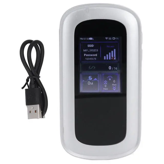 Alt view image 5 of 7 - 5G 6 Mobile Hotspot, High Speed, Supports 16 Devices, 4000mAh Portable Router, Suitable for Watching Videos and Playing Games