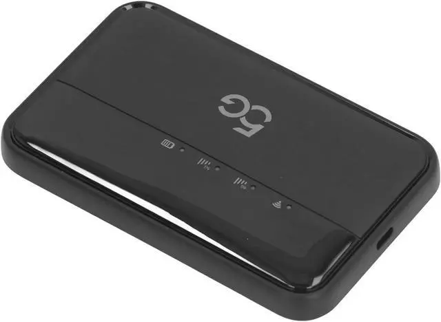 Alt view image 6 of 7 - Generic 5G WiFi6 Mobile Hotspot for Travel Support 16 Devices, High Speed Connection, Rugged Design, Long Battery Life, for Outdoors Enthusiasts, ABS Black 5.3x3.1x0.6in