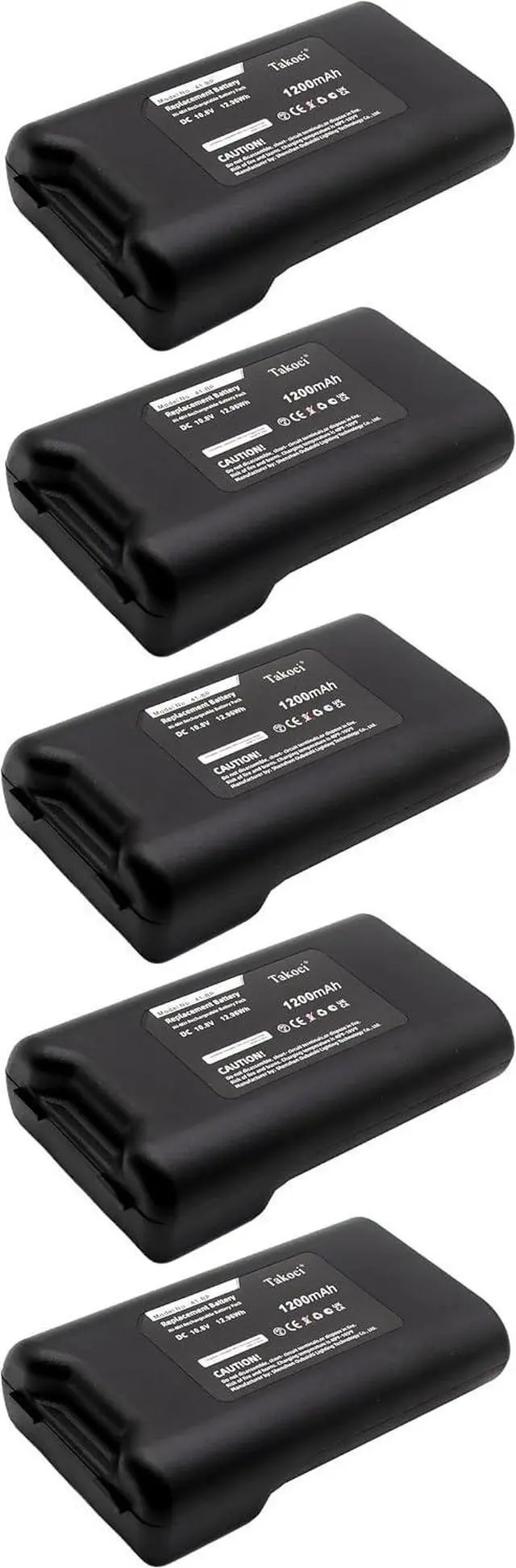 Main image of 5 Pack BMP41, BMP61, M410 Battery Compatible with BMP41-BATT Label Printer 10.8V 1200mAh