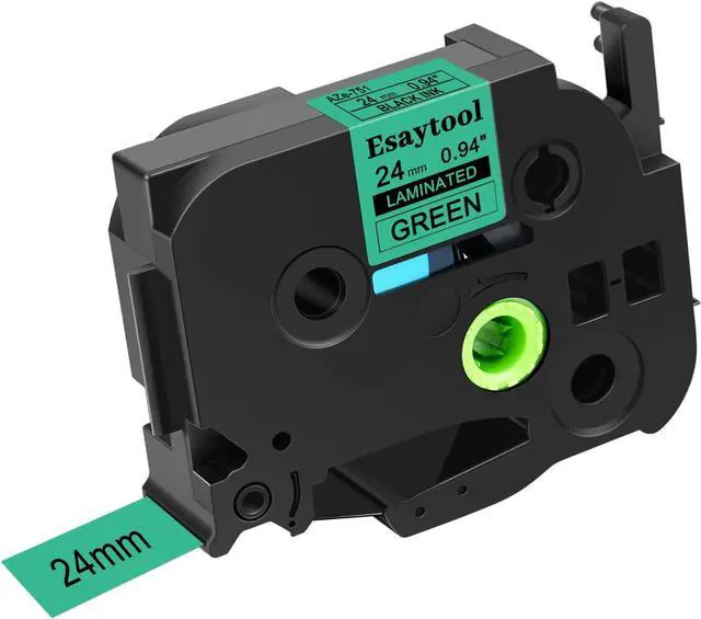 Main image of 40 Pack Compatible with P-Touch TZe-751 AZE-751 TZ-751 Black on Green 24mm 0.94'' Laminated Label Tape Replacement for Ptouch PT-D600 PT-E500 PT-H500 PT-P710BT PT-1400 PT-9200DX Label Maker