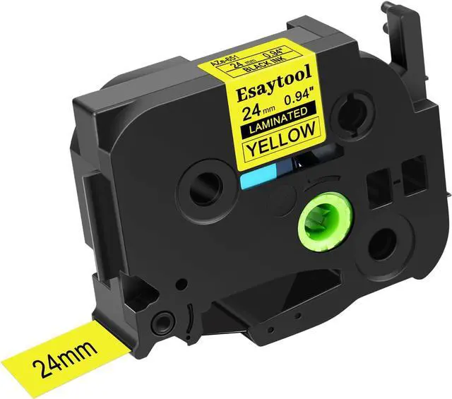Main image of 40 Pack Compatible with P-Touch TZe-651 AZE-651 TZ-651 Black on Yellow 24mm 0.94'' Laminated Label Tape Replacement for Ptouch PT-D600 PT-E500 PT-H500 PT-P710BT PT-1400 PT-9200DX Label Maker