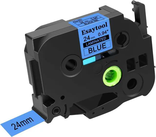 Main image of 40 Pack Compatible with P-Touch TZe-551 AZE-551 TZ-551 Black on Blue 24mm 0.94'' Laminated Label Tape Replacement for Ptouch PT-D600 PT-E500 PT-H500 PT-P710BT PT-1400 PT-9200DX Label Maker