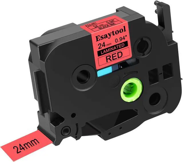 Main image of 40 Pack Compatible with P-Touch TZe-451 AZE-451 TZ-451 Black on Red 24mm 0.94'' Laminated Label Tape Replacement for Ptouch PT-D600 PT-E500 PT-H500 PT-P710BT PT-1400 PT-9200DX Label Maker