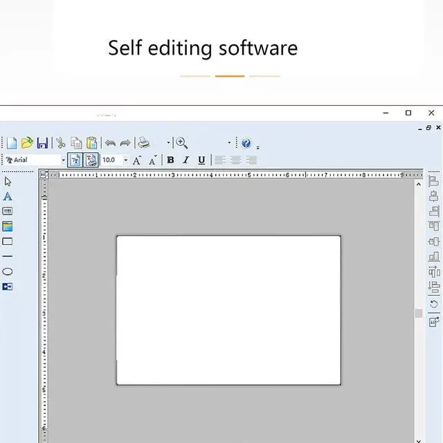 Alt view image 3 of 7 - Thermal Transfer Desktop Printer, 203 dpi Resolution (US Plug)