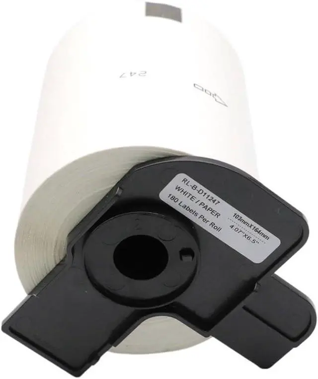 Alt view image 3 of 7 - Thermal Label Roll Compatible with QL-1100 QL-1050 QL1115 DK-11247 DK-1247 103mm X 164mm 180 Sheets