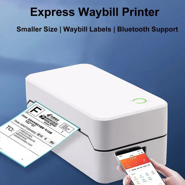 Alt view image 5 of 7 - 40-80mm Thermal Label and Ribbon Printing Machine, 2 Printing Modes, Intelligent Paper Feed & Return, for Retail, Warehouse & Industrial Use