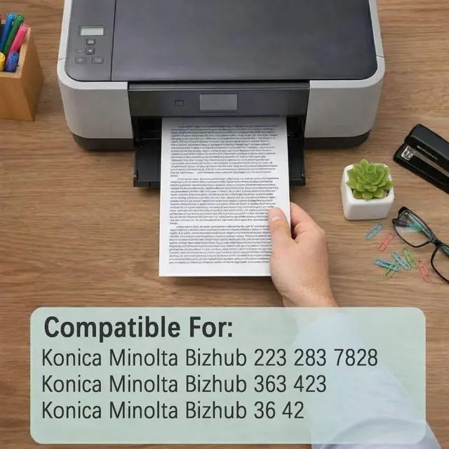 Alt view image 2 of 7 - DR-411 DR411 Drum Unit Compatible for Konica Minolta Bizhub 223 283 7828 363 423 36 42 Printers,High Yield 80000 Pages with Chip