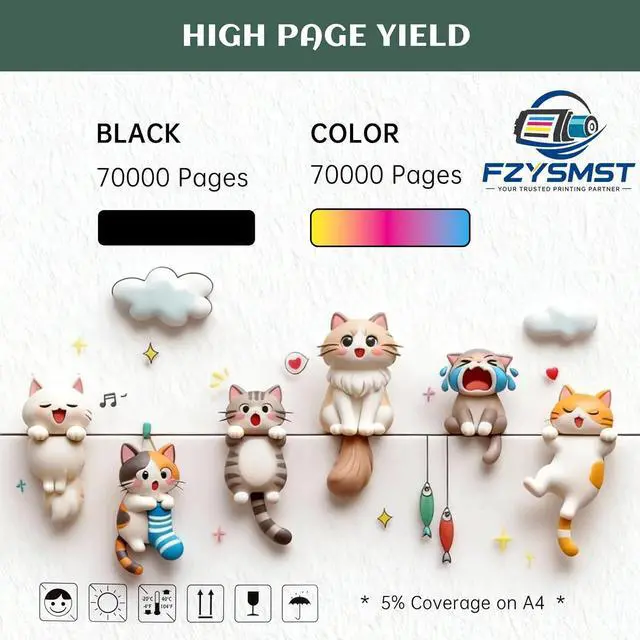 Alt view image 3 of 6 - Compatible for Ricoh 407095 407096 Imaging Drum Unit for Ricoh Aficio SP C830DN C831DN - with Chip 70000 Pages @ 5% - Sharp Text & Clear Image for Home Office or Business (Cyan - 1 Pack)