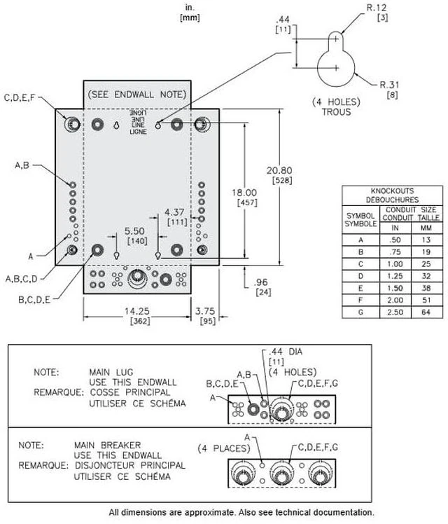 Alt view image 2 of 4 - Schneider Electric - Square D Load Centre, QO, 1 Phase, 24 Spaces, 44 Circuits, 100A Main Breaker, NEMA 1 Indoor Enclosure, Rotates 180 Degrees, Combination Flush/Surface Cover, CSA Certified