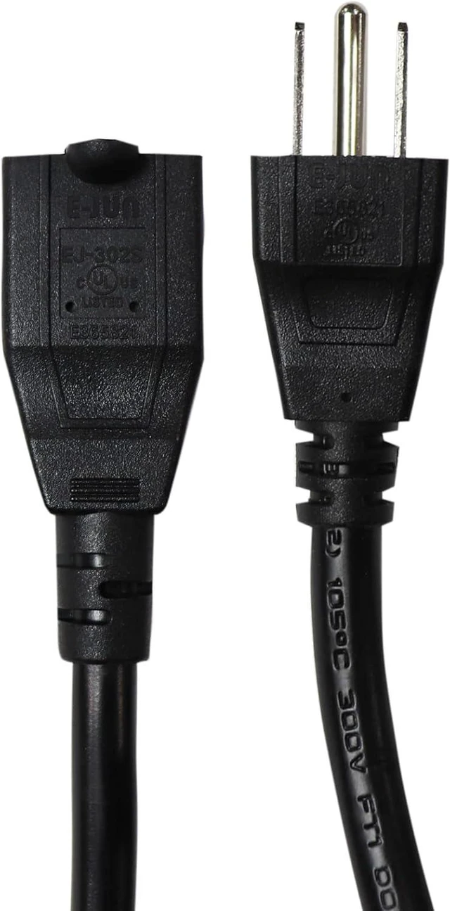 Alt view image 3 of 5 - TH5 Line Voltage Thermostat Assembly with Standard 120 Volt Outlet - AC 3 Prong Cord Plugs