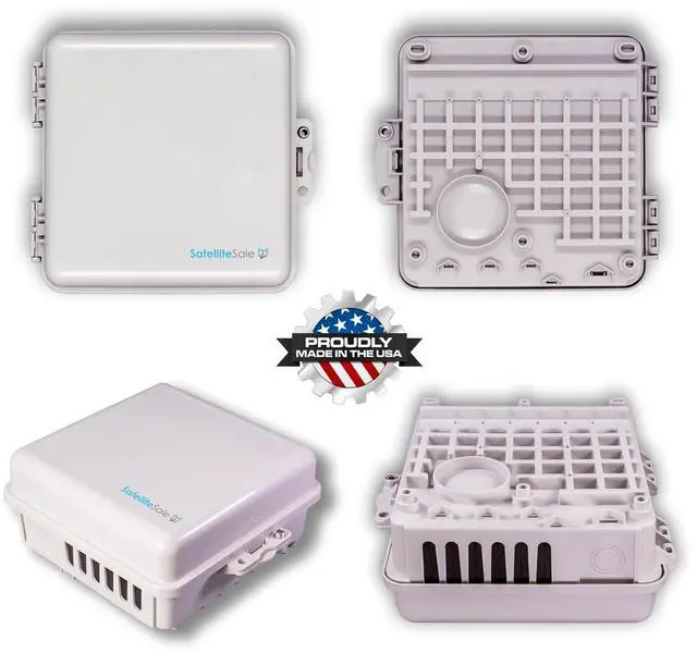Alt view image 2 of 5 - Weatherproof Junction Box Heavy Duty Enclosure 9x9x4 Inches UV-Rated Thermoplastic Alloy Made in USA