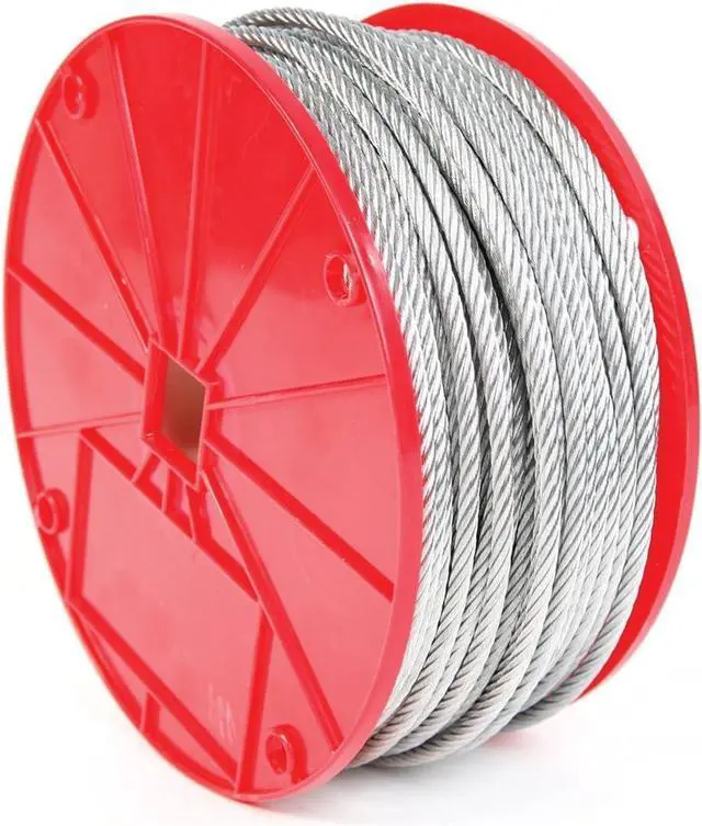 Main image of Koch Industries 003251 7 x 19 Galvanized Cable, 5/16-Inch by 200-Feet, silver | Electro galvanized steel , 7x19 Galvanized Cable , 1960lb working load for garage doors winches and tie downs
