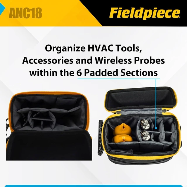 Alt view image 5 of 7 - Fieldpiece ANC18 Padded Carrying Case for Job Link Probes