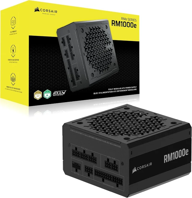 Alt view image 7 of 7 - RM1000e (2025) ATX 3.1 PCIe 5.1 Ready 1000W Power Supply Black