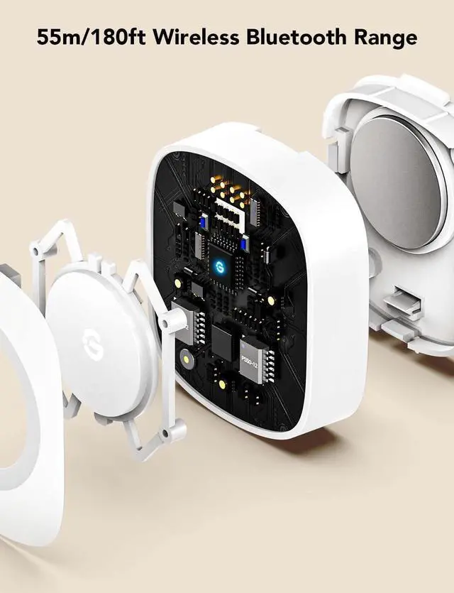 Alt view image 3 of 7 - GoveeLife Mini Wireless Smart Button Sensor, Group Control, Multiple Devices, Versatile Control Button, Battery Operated, Supports Most Govee Smart Products,