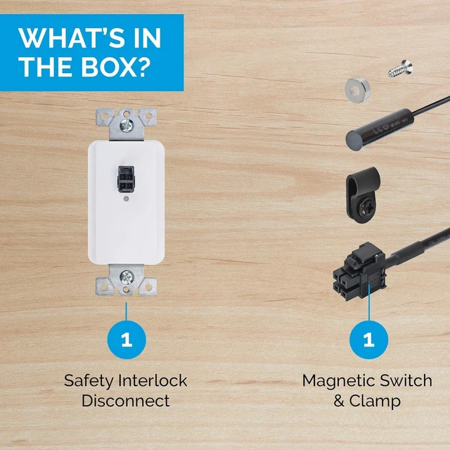 Alt view image 6 of 6 - Docking Drawer Safety Disconnect for Appliance Garages, 15 & 20 amp, Turns Power Off with Magnetic Switch
