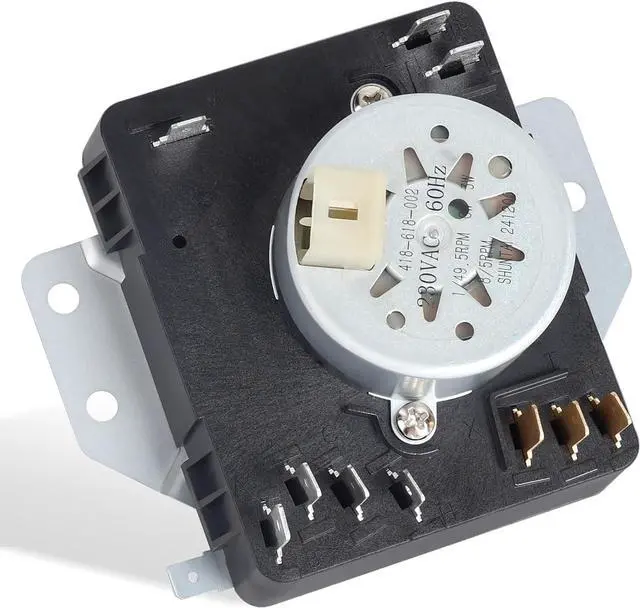 Main image of W10185982 Dryer Timer Control, 230V 10-Pin Replacement Part, Compatible with Whirlpool Maytag WED4815EW1 WED5100VQ1, 3.54 x 2.75 x 0.91 cm