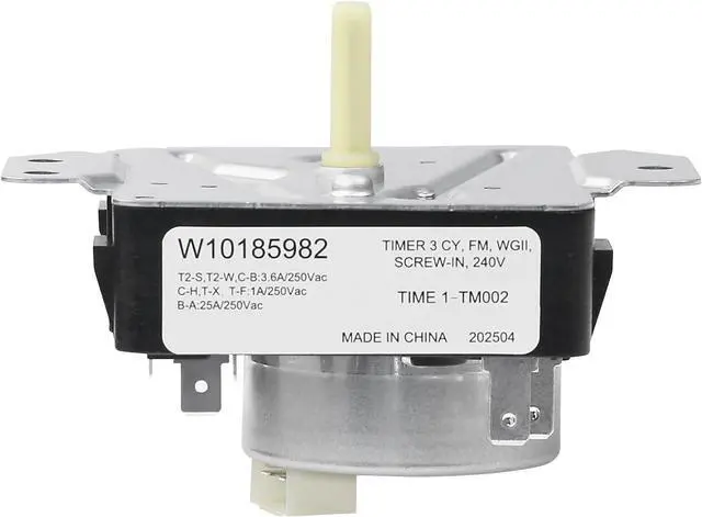 Alt view image 3 of 7 - W10185982 Dryer Timer Control, 230V 10-Pin Replacement Part, Compatible with Whirlpool Maytag WED4815EW1 WED5100VQ1, 3.54 x 2.75 x 0.91 cm
