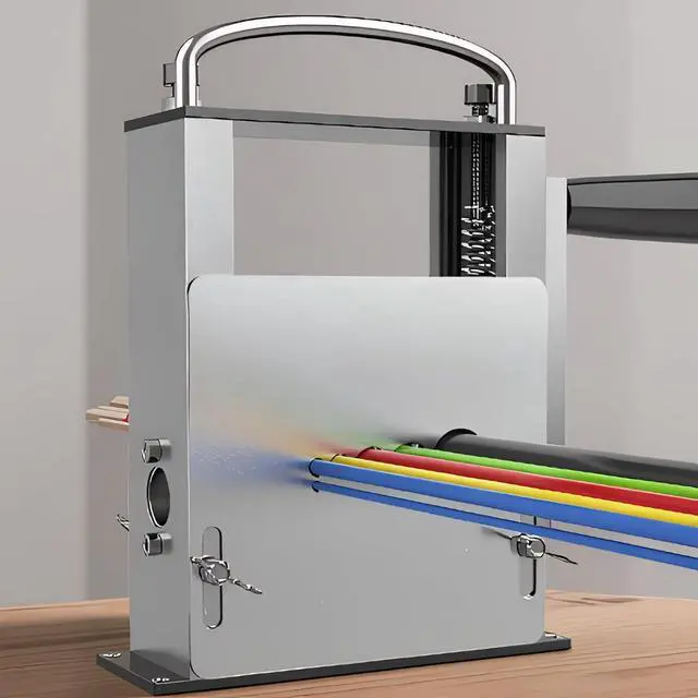 Alt view image 7 of 7 - cjc Wire Stripper Machine, Manual & Drill Powered Wire Stripping Machine for 0.12"-0.67" Scrap Wires, 6-Channel Wire Peeling Tool with 5 Blades for Efficient Copper Cable Stripping