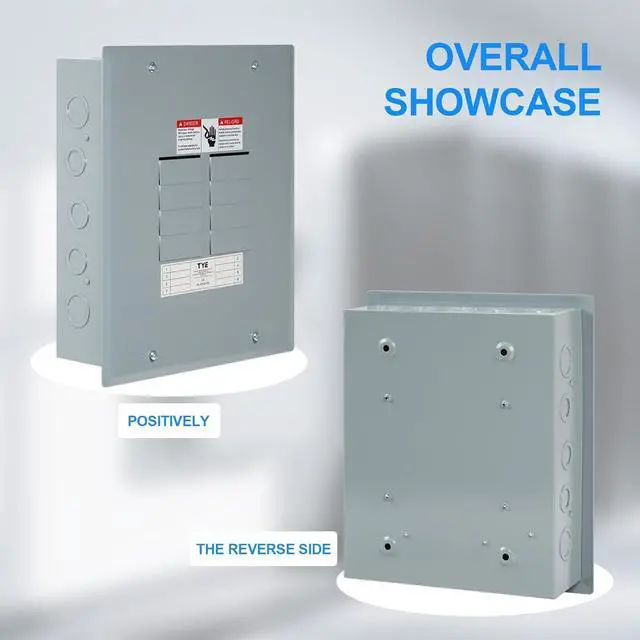 Alt view image 5 of 6 - THQL Circuit BreakerPanels, 8-Space, 125A Circuit Breaker Distribution Box, 120V/240V Circuit Breaker Electrical Enclosure,Indoor Main Lug Load Center, No UL Approval