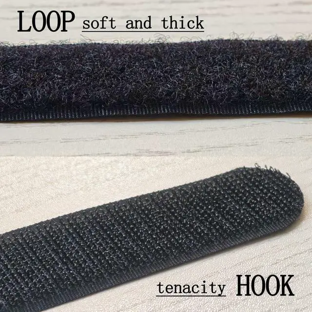 Alt view image 4 of 7 - 8"12"18"24"30" Hook and Loop Fastening Cable Strap - 30 Pack Reusable Nylon Extend Securing Strap - Adjustable Cinch Strap with Buckle