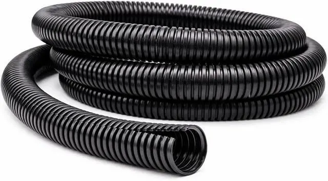 Main image of Kable Kontrol Split Wire Loom Tubing 5/8 Inch 100 Ft Long - Black Wire Conduit Cover for Cords - Corrugated Tubing and Protector for Automotive Wires Durable Polyethylene
