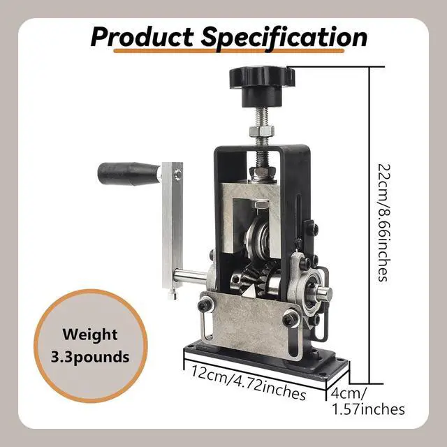 Alt view image 5 of 7 - Manual Wire Stripping Machine Copper/Drill Wire Stripper,Wire Stripper Machine with Hand Crank Portable,Wire Stripping Tool Aluminum Construction