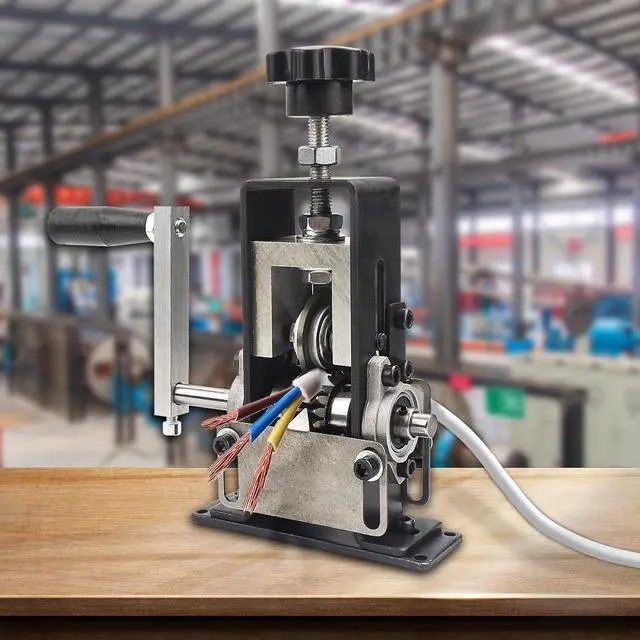 Alt view image 7 of 7 - Manual Wire Stripping Machine Copper/Drill Wire Stripper,Wire Stripper Machine with Hand Crank Portable,Wire Stripping Tool Aluminum Construction