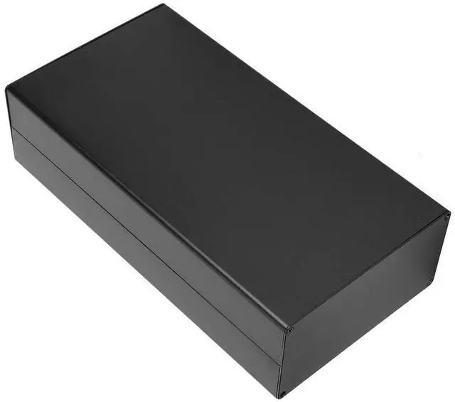 Alt view image 6 of 7 - Aluminum Project Box, 80 x 160 x 300 mm Aluminum housing PCB Junction Box Electrical Accessories Sand Black Heat Dissipation for GPRS