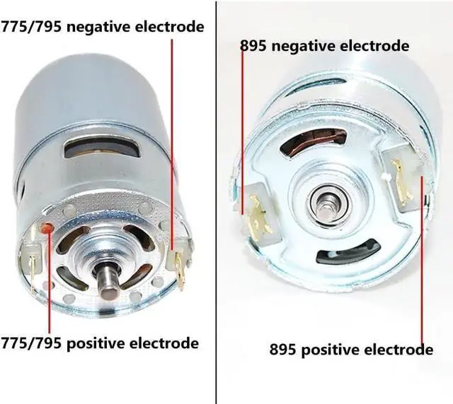 Alt view image 4 of 4 - High Torque 775/795/895 DC Motor Kit 12-24v DIY Motor Kit for Bench Drill Motor Garden Tools Motor Electric Grinder Motor Tools (Color : 895 Motor kit, Size : with Bracket Set)