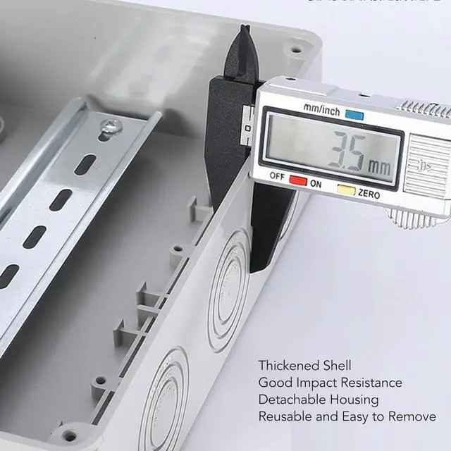 Alt view image 3 of 7 - Distribution Box 1 Way 15A 110250VAC IP65 Waterproof Outdoor Circuit Breaker Protection Case Power Distributor