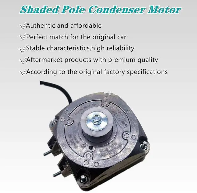Alt view image 4 of 6 - M4Q045-CA27-04 AC Fan Motor 115V 0.50A 36/10W 1550RPM Shaded Pole Condenser Motor for Refrigeration Equipment, Freezer, 50/60Hz, 4 Pole,OEM