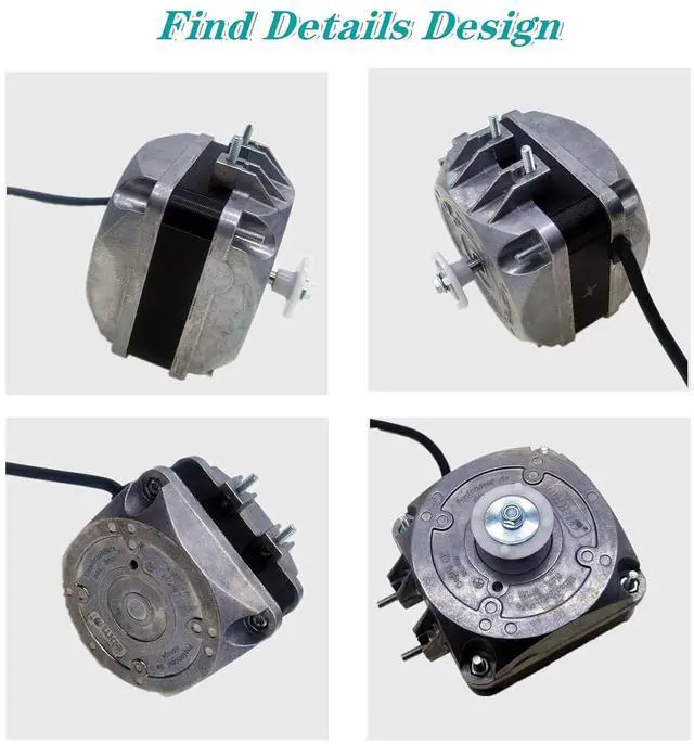 Alt view image 5 of 6 - M4Q045-CA27-04 AC Fan Motor 115V 0.50A 36/10W 1550RPM Shaded Pole Condenser Motor for Refrigeration Equipment, Freezer, 50/60Hz, 4 Pole,OEM