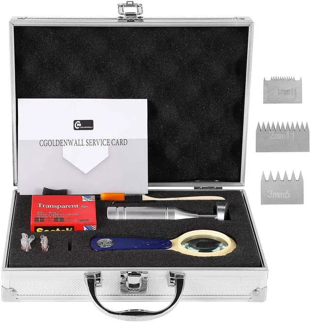 Main image of CGOLDENWALL Cross Hatch Adhesion Tester Cross-Cut Tester Kit Multi-Blade Cutter spacing: 1 +0.01mm, 2+0.01mm, 3+0.01mm