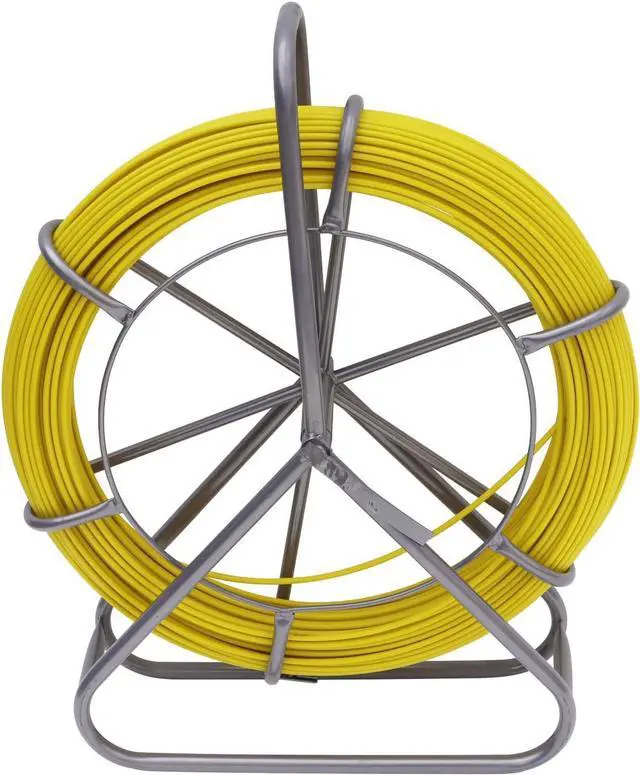 Main image of TECHTONGDA Duct Rodder Fiberglass Fish Tape 6mmX 130M/425ftWire Cable Running Rod Duct Rodder Fishtape Puller