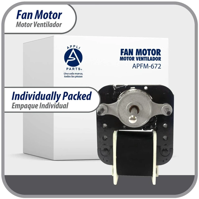 Alt view image 6 of 6 - Fan Motor"672" Kit 220v 1/130hp 50/60hz Appli Parts Apfm-672 Ref. Nuv-672