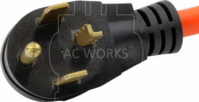 Alt view image 3 of 6 - AC WORKS 30 Amp 4-Prong Dryer Wall Outlet Adapter (To 6-20 20A 250V HVAC-Flexible)