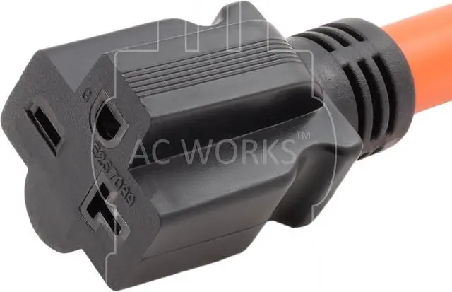 Alt view image 4 of 6 - AC WORKS 30 Amp 4-Prong Dryer Wall Outlet Adapter (To 6-20 20A 250V HVAC-Flexible)