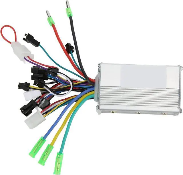 Alt view image 5 of 7 - FECAMOS 36V/48V 350W Aluminium Alloy Brushless Motor Controller Kit, Electric Vehicle Controller Kit with 805 LCD Panel for 22.5mm Handlebars