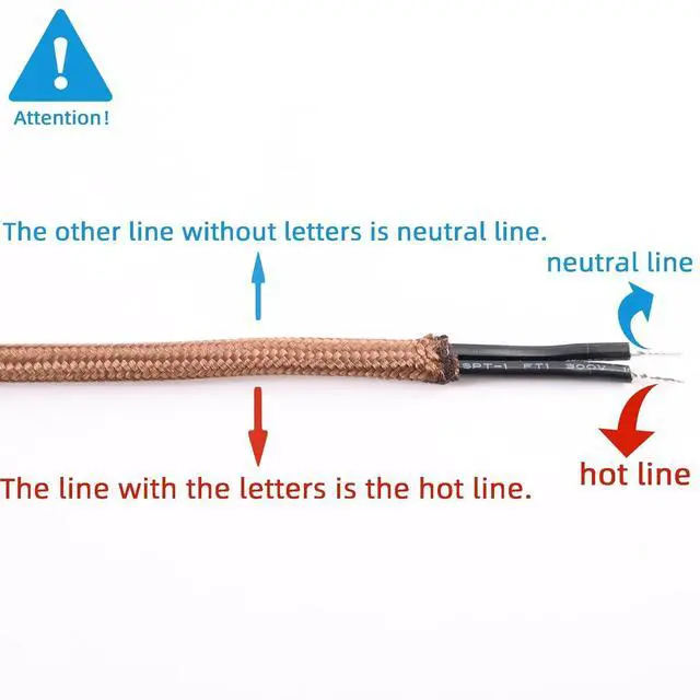 Alt view image 5 of 6 - 8 Feet Rayon Cloth Covered Replacement Lamp Cord with End Plug for Antique Lamp Repair DIY Project, SPT-1 Electric Wire,18 AWG, Stripped Ends,4 Pack,Brown Color