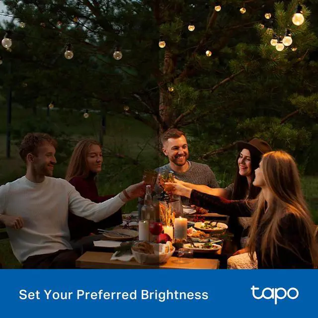 Alt view image 3 of 7 - Tapo Outdoor Smart Dimmer Plug Wi-Fi, IP65 Plug-in Dimmer for Outdoor String Lights, Matter Compatible, Energy Monitoring, Works w/Apple Home, Alexa, Google Assistant, ETL Certified, P430M