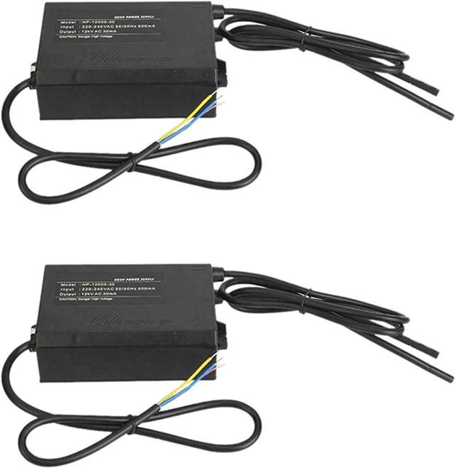 Main image of 2Pc Neon Light Sign Electronic Transformer Power Supply P-12000-30 12KV 30MA