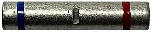 Alt view image 2 of 3 - (100) Non-Insulated 22-18 to 16-14 Gauge Step Down Butt Splice Connector Uninsulated Wire Terminal - USA Made