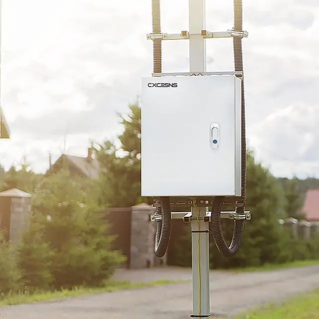Alt view image 6 of 7 - Outdoor Electrical Box 12 x 10 x 6''D NEMA 4X Enclosure Steel Box, Waterproof & Dustproof Outdoor/Indoor Lockable Electrical Junction Box, with Mounting Plate