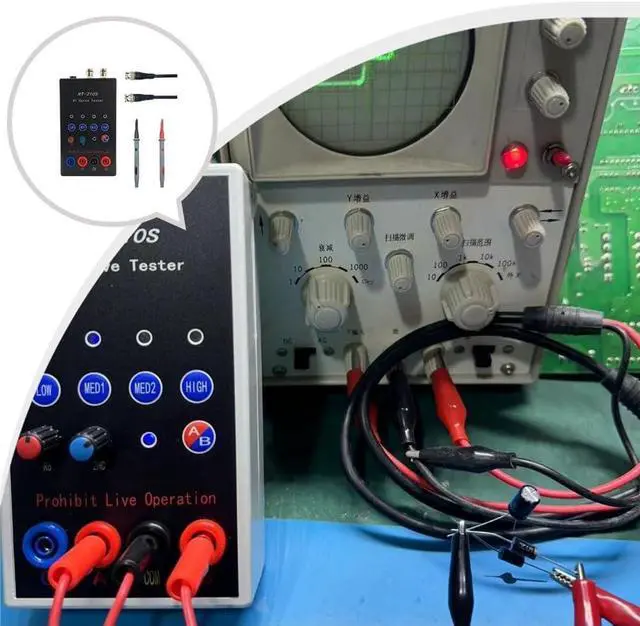 Alt view image 4 of 7 - 210S Dual Channel VI Curve Tracer Analog Signature Analyzer Circuit Board Fault Finder PCB Diagnostic Tool Offline Component Tester for Electronic Repair